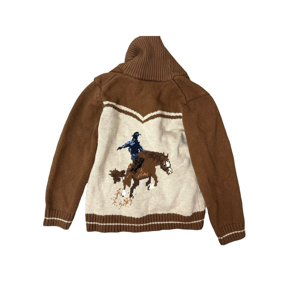 Janie & Jack Rein in Style Cardigan Sweater Size 3 Cowboy Brown